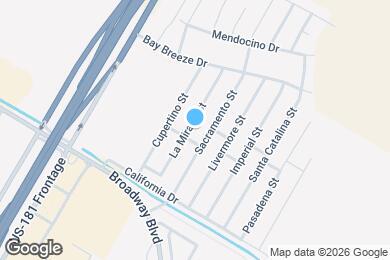 Map image of the property - 1105 La Mirada St