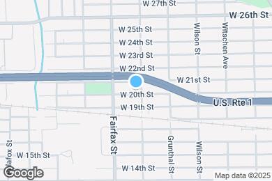 Map image of the property - 1717 W. 20th St. Apt. 1