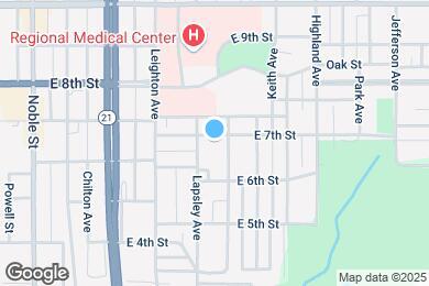 Map image of the property - 412 E 7th St