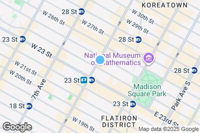 Map image of the property - 77 West 24th Street