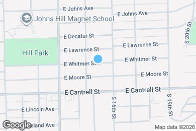 Map image of the property - 1455 E Whitmer St