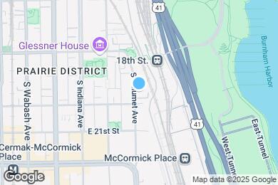Map image of the property - 1901 S Calumet Ave