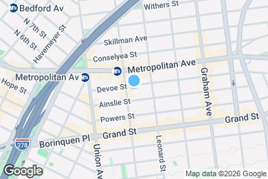 Map image of the property - 68 Devoe St