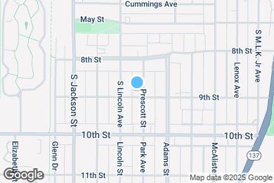 Map image of the property - 838 Prescott St