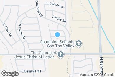 Map image of the property - 1423 E Poncho Ln