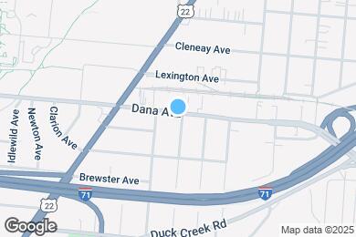 Map image of the property - 1923 Dana Ave
