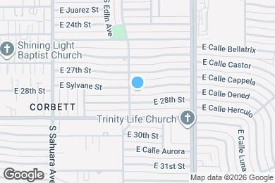 Map image of the property - 6122 E Sylvane St