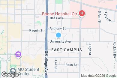 Map image of the property - 1401 University Ave