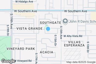Map image of the property - 1602 W Alta Vista Rd