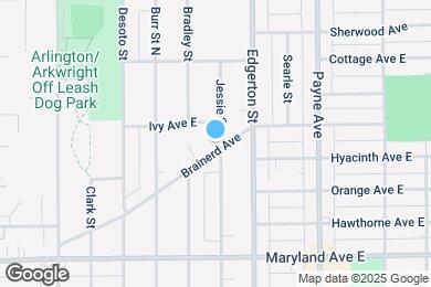 Map image of the property - 545 Brainerd Ave