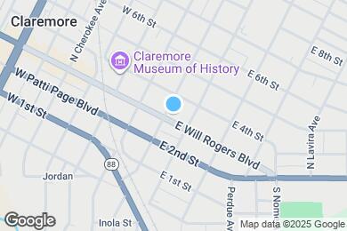 Map image of the property - 210 E Will Rogers Blvd