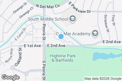 Map image of the property - 12232 E 2nd Dr.