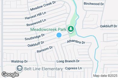 Map image of the property - 1122 Oakbluff Dr
