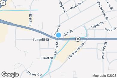 Map image of the property - 1109 Summitt St