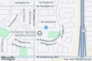Map image of the property - 17009 W Marconi Ave