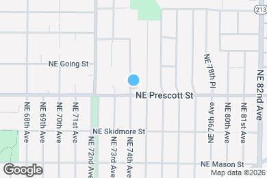 Map image of the property - 7405 NE Prescott St