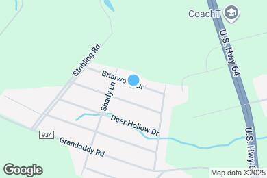 Map image of the property - 1611 Briarwood Dr