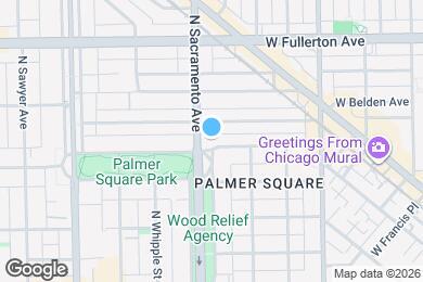 Map image of the property - 2938 W Palmer St