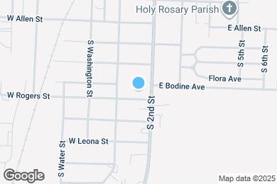 Map image of the property - 109 E Rogers St