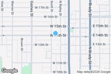 Map image of the property - 417 W 14th St