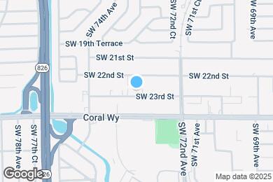 Map image of the property - 7335 SW 23rd St