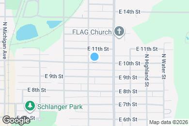 Map image of the property - 1018 E 10th St