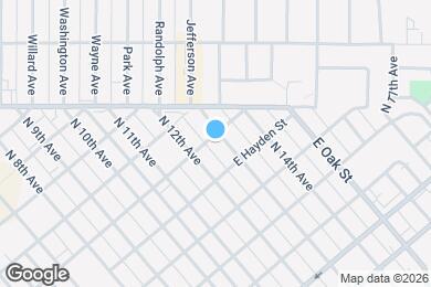Map image of the property - 651 N 13th Ave