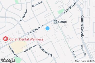 Map image of the property - 850 E Cotati Ave