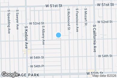 Map image of the property - 5254 S Sacramento Ave