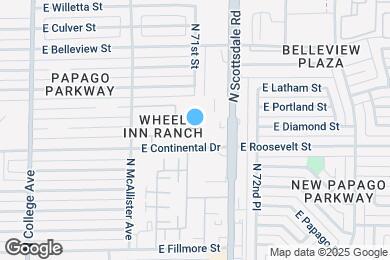 Map image of the property - 7110 E Continental Dr