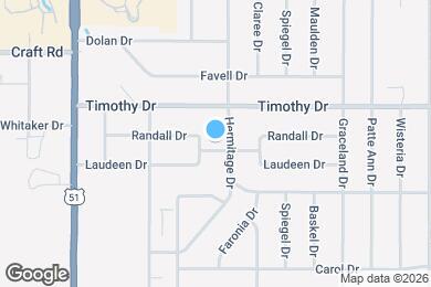 Map image of the property - 1326 Laudeen Dr