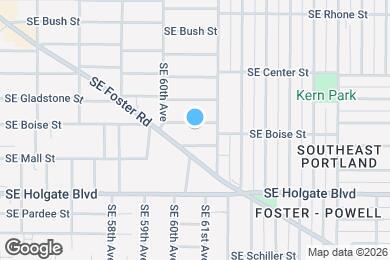 Map image of the property - 6106 SE Boise St