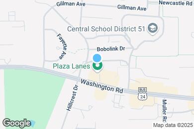 Map image of the property - 1400 W Jefferson St