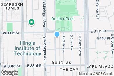 Map image of the property - 3119 S Indiana Ave