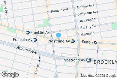 Map image of the property - 4BR 1BA Turn Of The Century Floor Through Fulton St. Shophouse Brownstone w/ Bonus Room