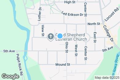 Map image of the property - 605 Iowa Ave