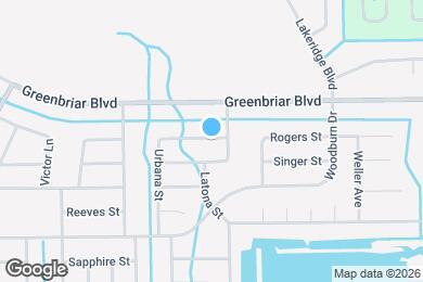 Map image of the property - Greenbriar Location!  3 bedroom 2 bath 2 car garage!