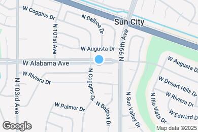 Map image of the property - 9939 W Alabama Ave