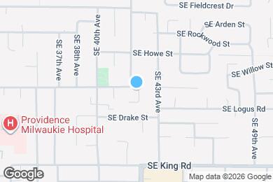 Map image of the property - 4200 SE Harvey St