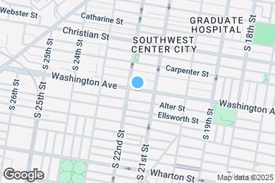 Map image of the property - 2101 Washington Ave