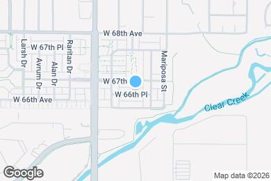 Map image of the property - 1385 W 66th Pl