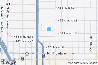 Map image of the property - 548 NE Tillamook St