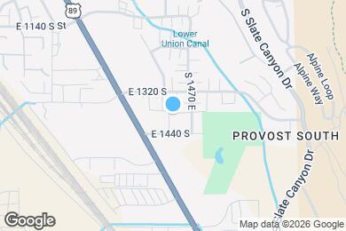 Map image of the property - 1381 S 1420 E