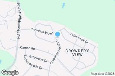 Map image of the property - 1024 Crowders Woods Dr