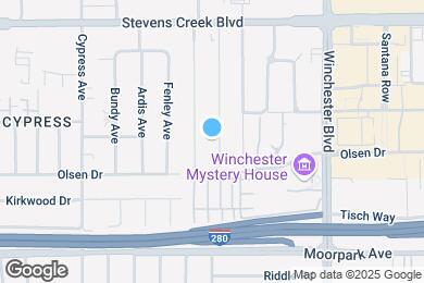 Map image of the property - 463 Rosewood Ave