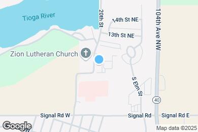 Map image of the property - Tioga Apartments