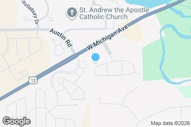 Map image of the property - Six Trails Apartments - Saline, MI