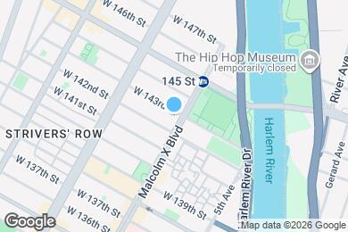 Map image of the property - 100 W 143rd St