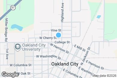 Map image of the property - 214 W Cherry St
