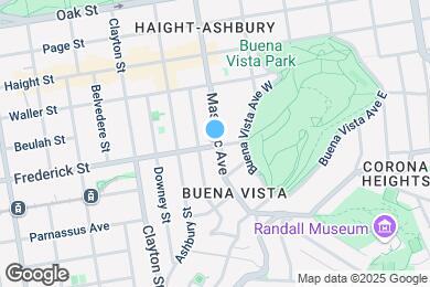 Map image of the property - 1395 Masonic Ave